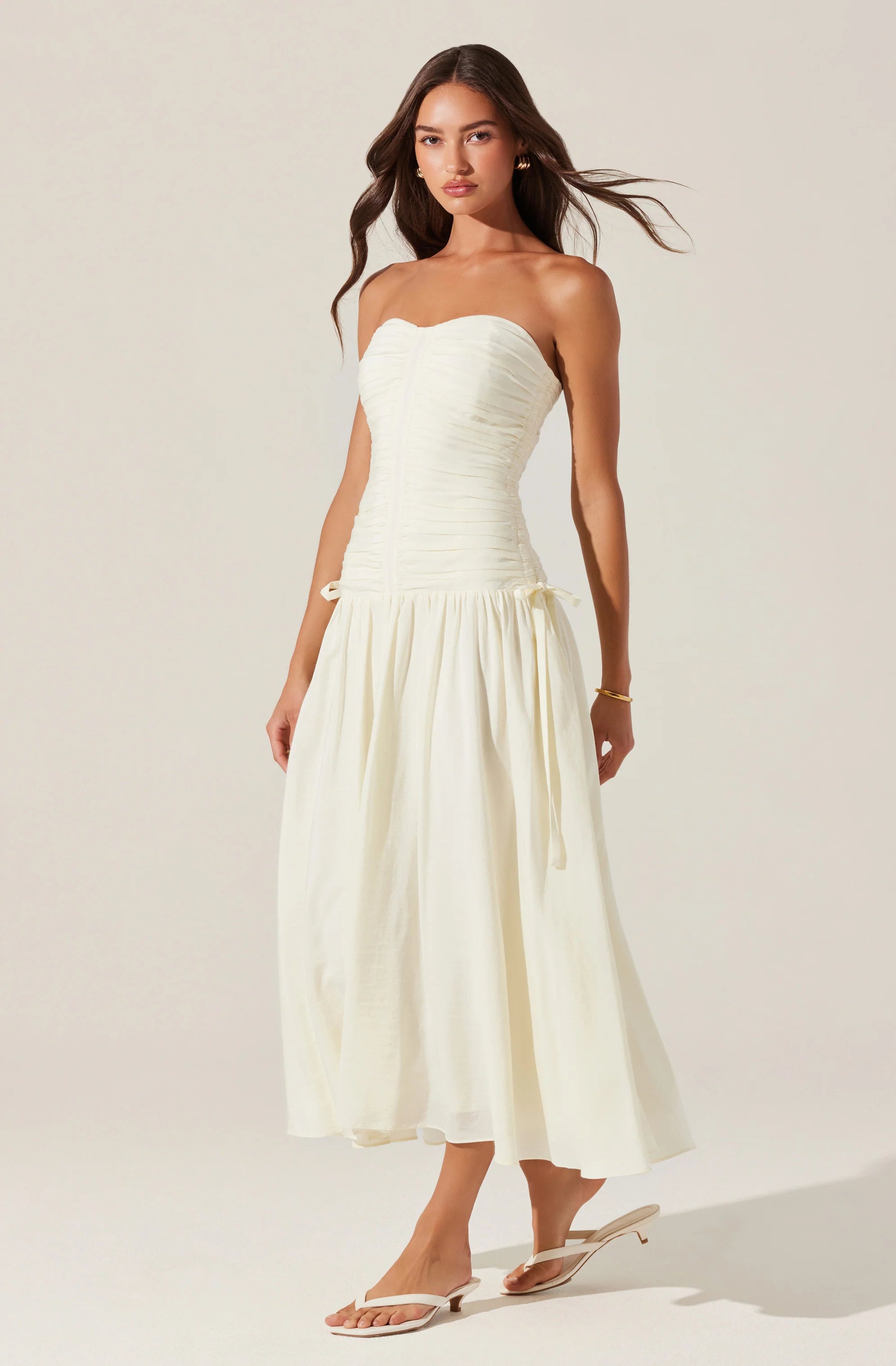 zori linen blend midi dress ASTR The Label Zori Dress by Astr The Label