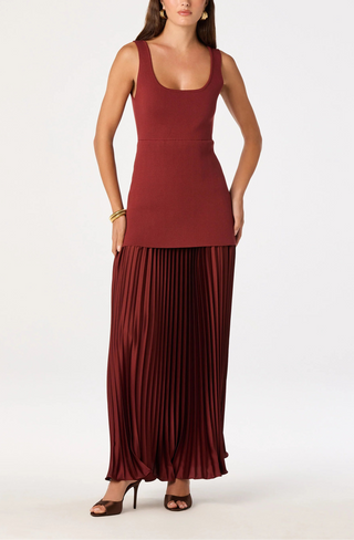 ASTR The Label Adison Drop Waist Maxi Dress