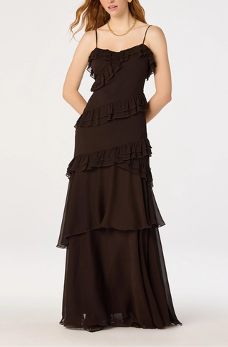 ASTR The Label Journee Tiered Ruffle Maxi Dress