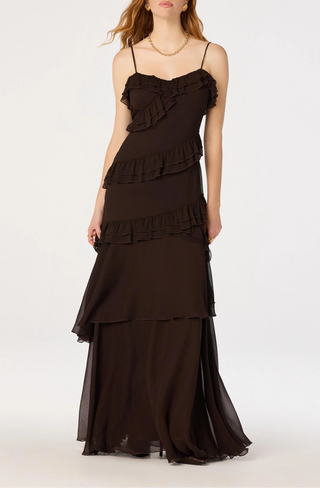 ASTR The Label Journee Tiered Ruffle Maxi Dress