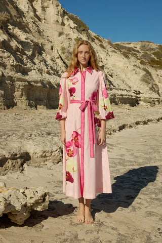 Aston Studio Lucille Dress Icing Phalae