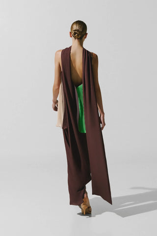 Baobab Danielle Maxi Dress in Cafe Verde