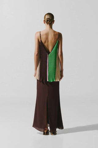 Baobab Danielle Maxi Dress in Cafe Verde