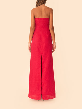 Azulu Bianca Maxi Dress in Cherry