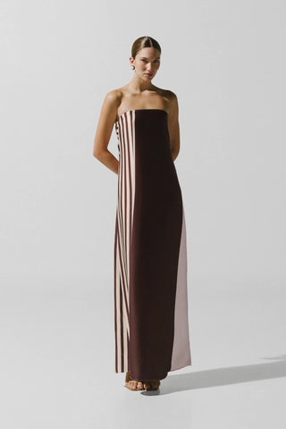 Baoabab Lola Maxi Dress in Cafe Verde