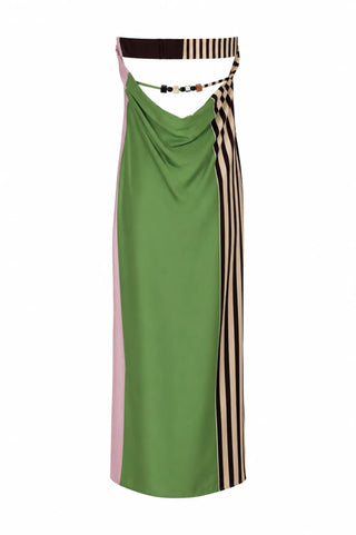Baoabab Lola Maxi Dress in Cafe Verde