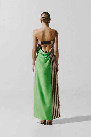 Baoabab Lola Maxi Dress in Cafe Verde