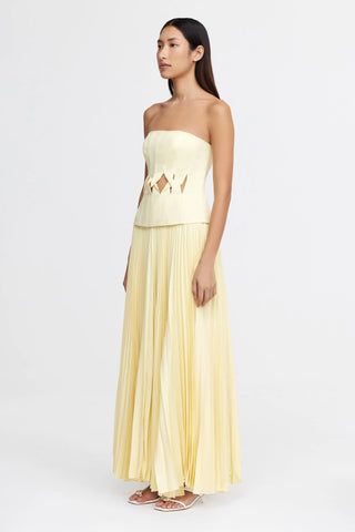 acler yellow dress Acler Newbewick Maxi Dress – TrenLend