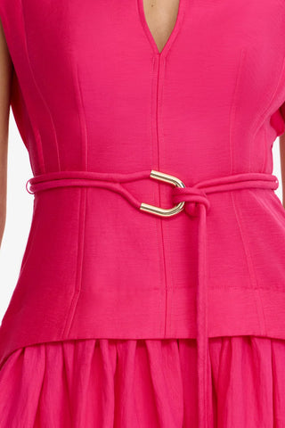 Acler Remly Mini Dress in Magenta