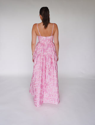 Maison Armory Windsor Maxi in Sugared Pink Jacquard