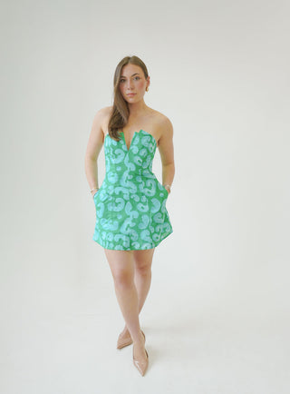 De Loreta x TrenLend Coraza Dress in Andina Verde