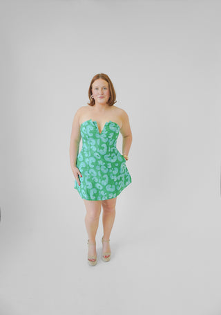 De Loreta x TrenLend Coraza Dress in Andina Verde