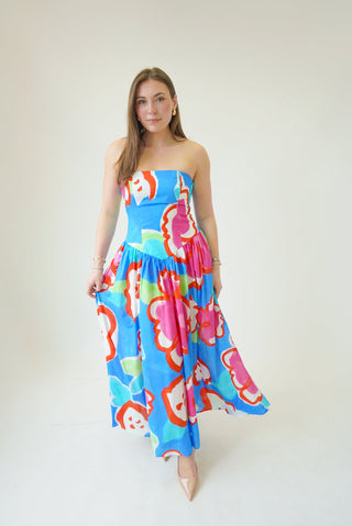 De Loreta x TrenLend Golondrina Dress in Serena Print