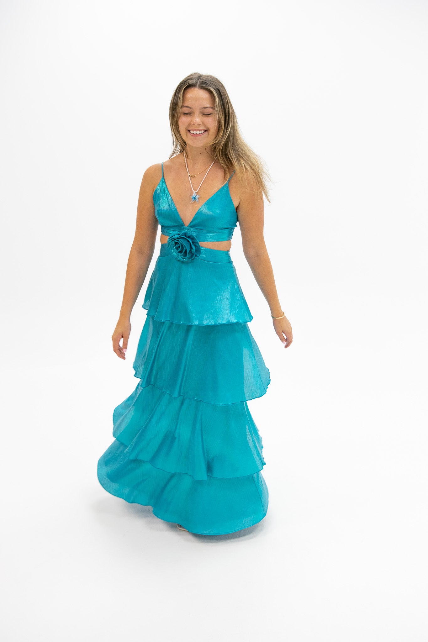 Highest Love Turquoise Bandage Dress – LORETA