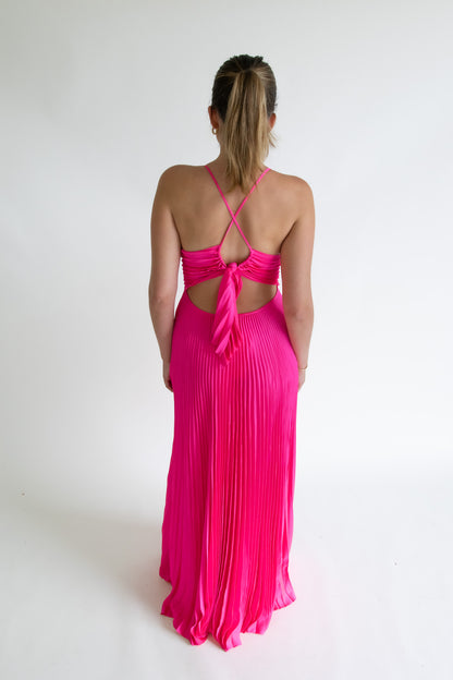 A.L.C Aries Dress in Hot Pink
