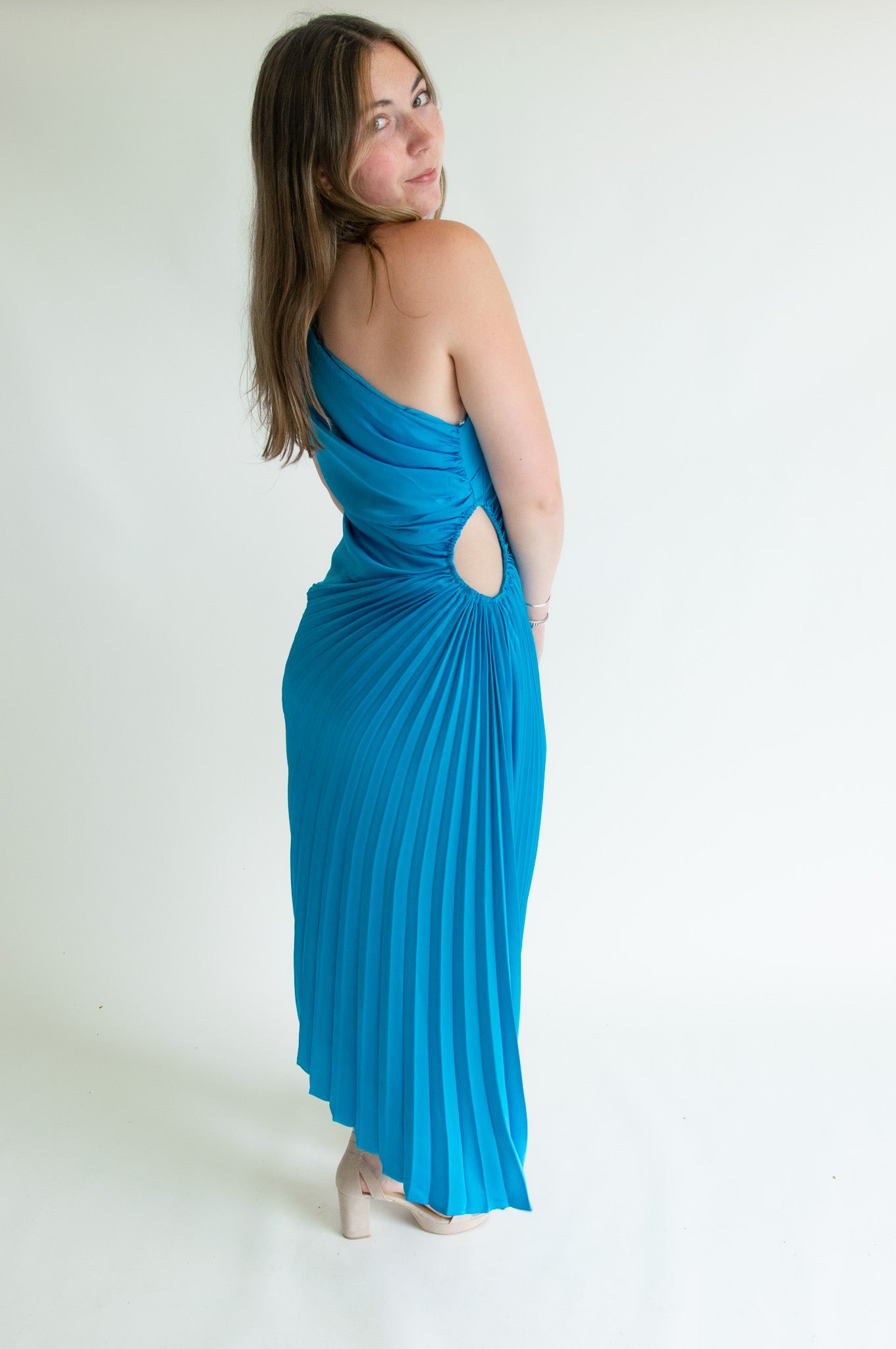 Davie Pleated Maxi Dress