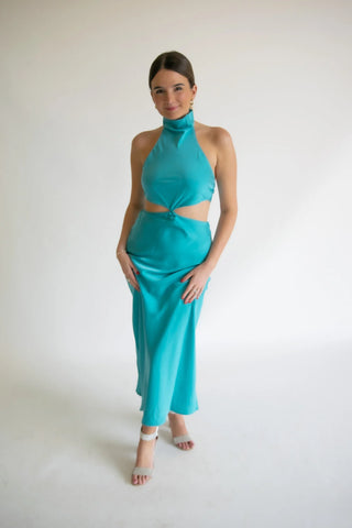 Claire Cutout Maxi Blue