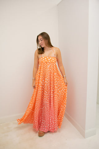 Woman in the Rococo Sand Blaire Maxi Dress