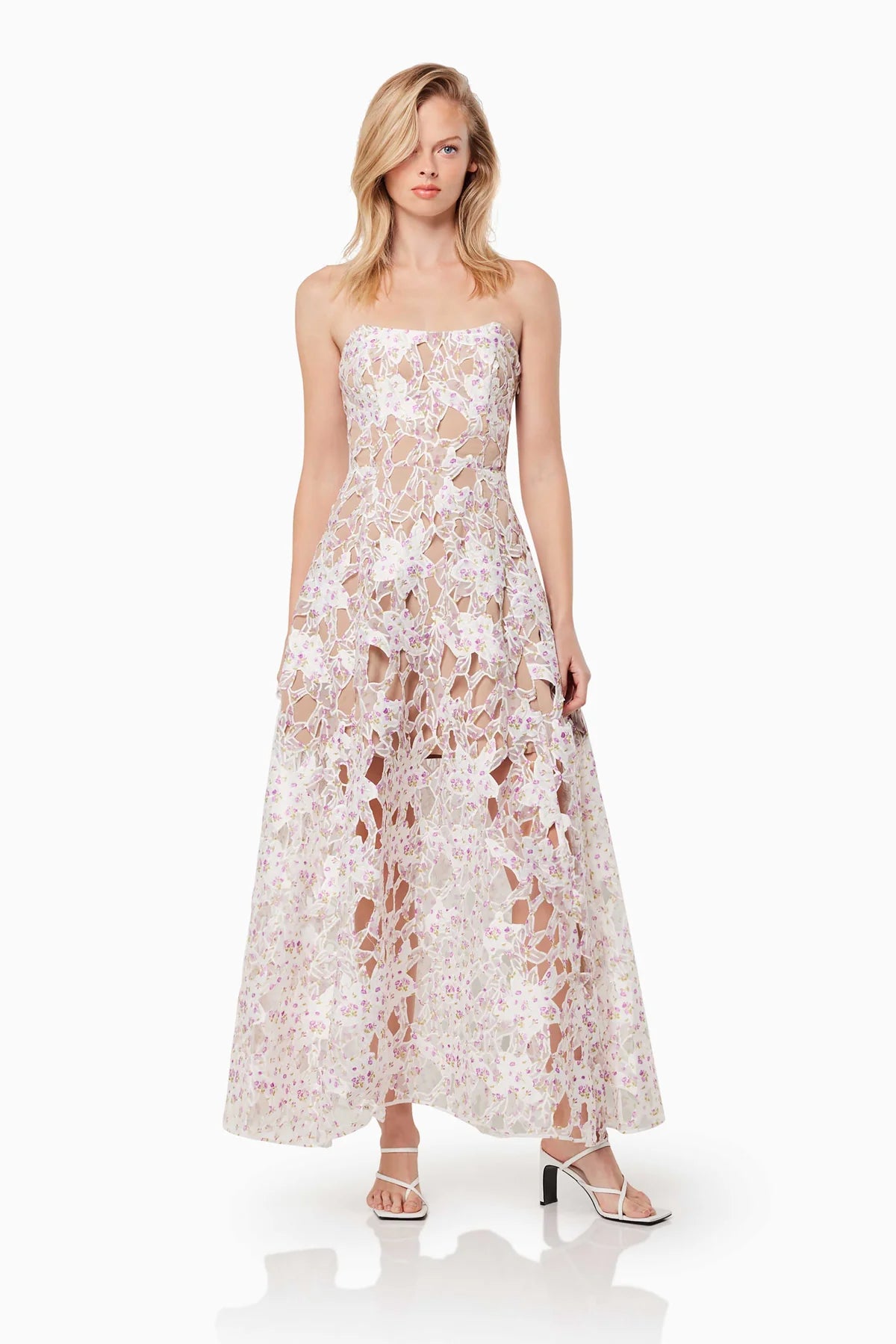 Elliatt Connection Maxi Gown in Multi TrenLend Elliatt Connection Maxi Gown in Multi TrenLend