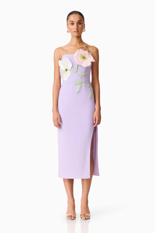 Elliatt Hope Strapless Midi Dress in Purple TrenLend Elliatt Hope Strapless Midi Dress in Purple TrenLend