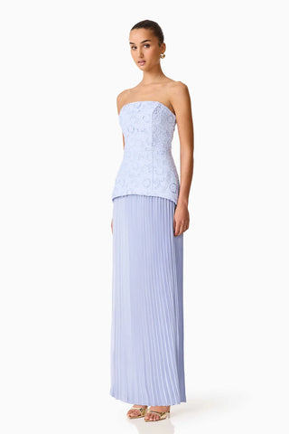 Elliatt Lacy Strapless Gown in Powder Blue