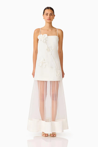Elliatt Reina Applique Gown in White