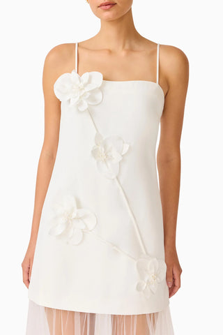 Elliatt Reina Applique Gown in White