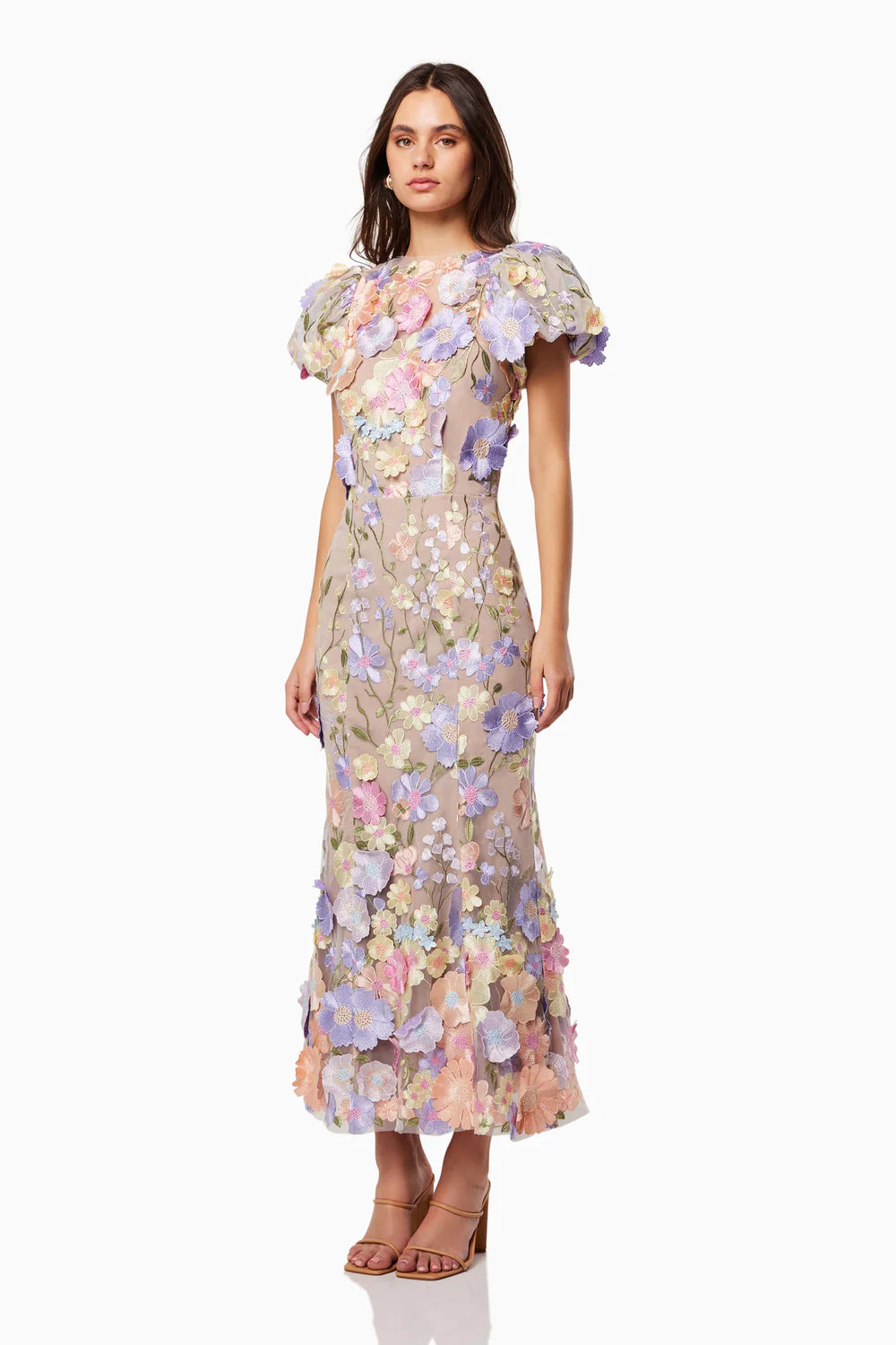Elliatt Astraea 3D Lace Maxi Dress TrenLend Elliatt Astraea 3D Lace Maxi Dress TrenLend