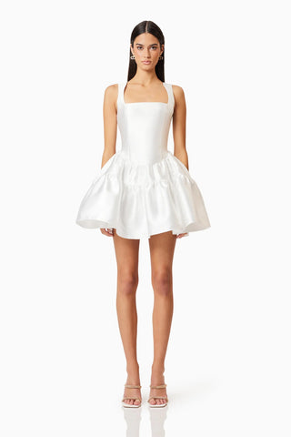 Elliatt Oleander Fit and Flare Dress in White