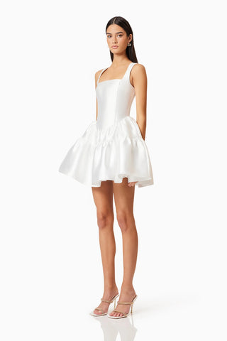 Elliatt Oleander Fit and Flare Dress in White