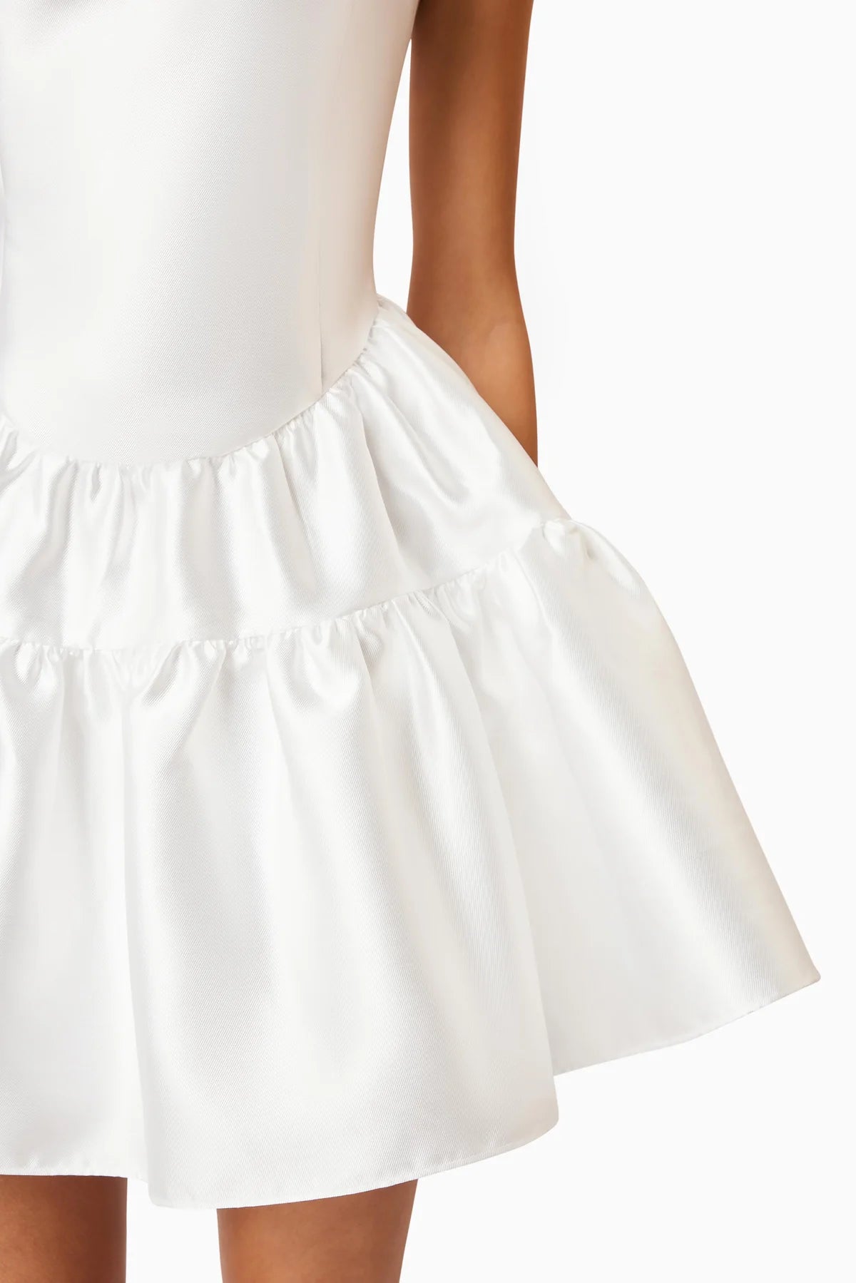 Elliatt Oleander Fit and Flare Dress in White TrenLend Elliatt Oleander Fit and Flare Dress in White TrenLend