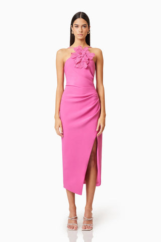 Elliatt Janelle 3D Midi Dress in Pink