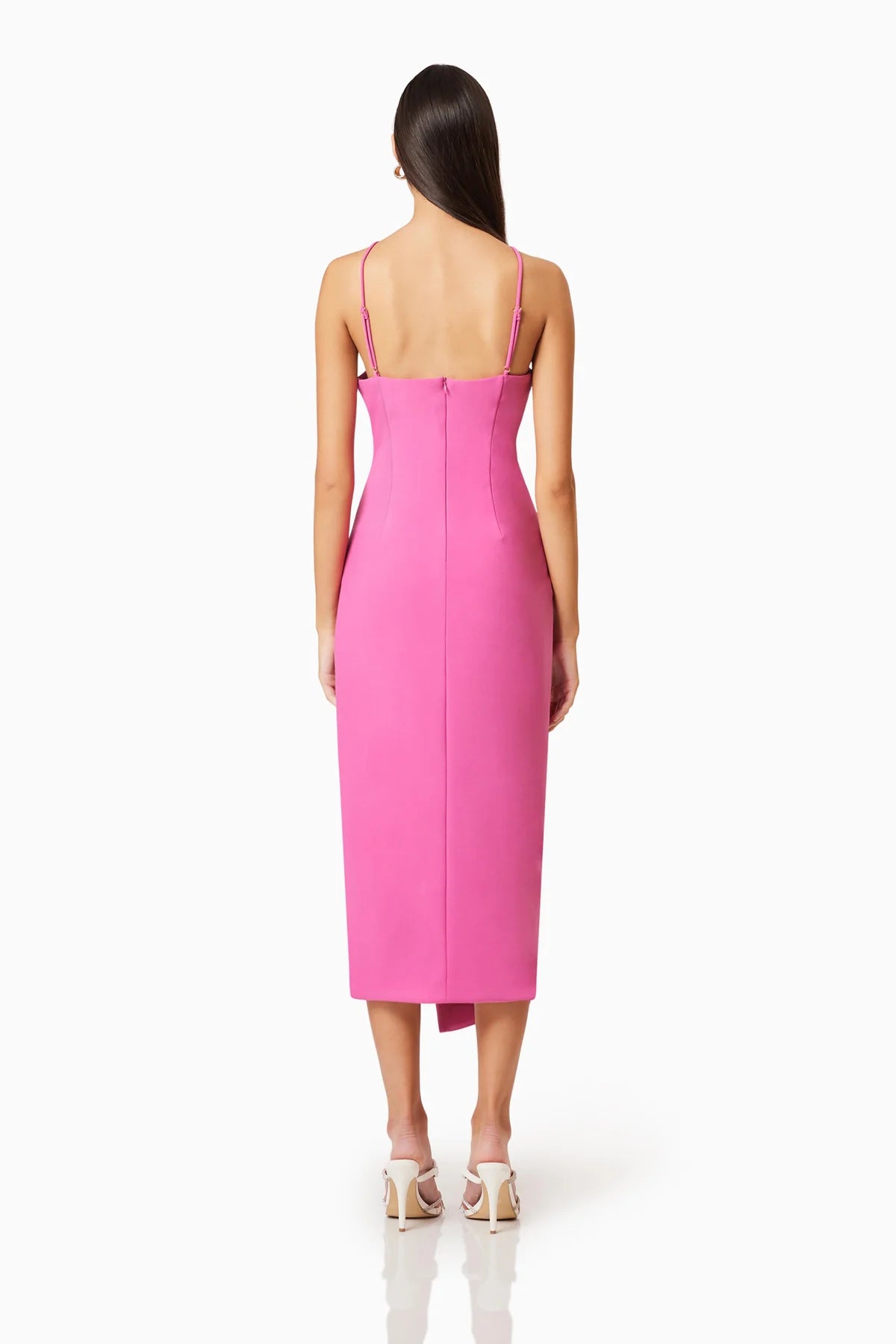 janelle 3d midi dress in pink Perfect in pink. The Janelle design story is back and better than ever. With styles in the range for every occasion, now is the time to secure yours. #elliatt
