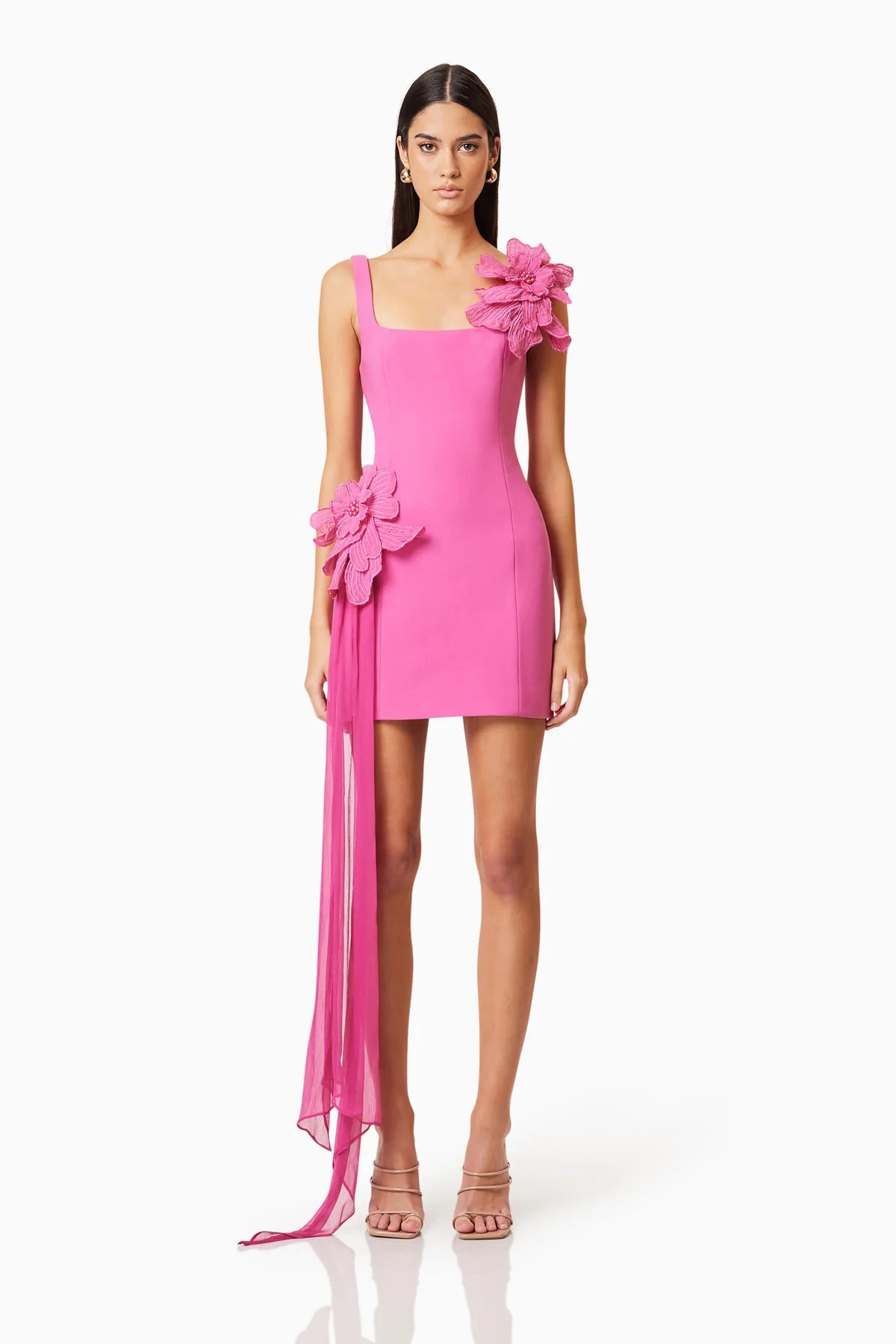 pink party mini dress Keane Light Pink Party Mini Dress - US 16