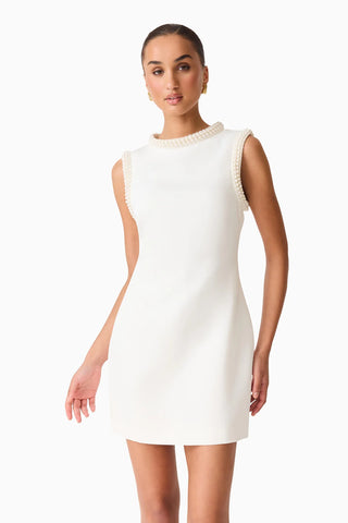 Elliatt Sia Shift Mini Dress in White