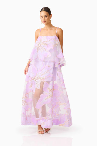Elliatt Elysia Tiered Gown in Floral
