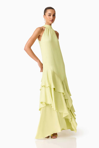 Elliatt Varella Halter Gown in Pistachio Green – TrenLend Elliatt Varella Halter Gown in Pistachio Green – TrenLend