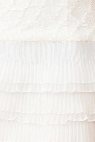 Elliatt Alexandra Tiered Mini Dress in White