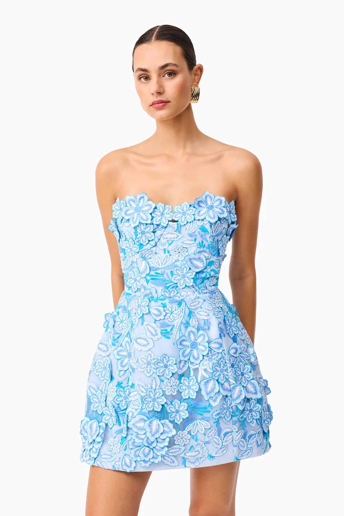 fleurette mini dress pale blue fleurette mini dress pale blue Fleurette Mini