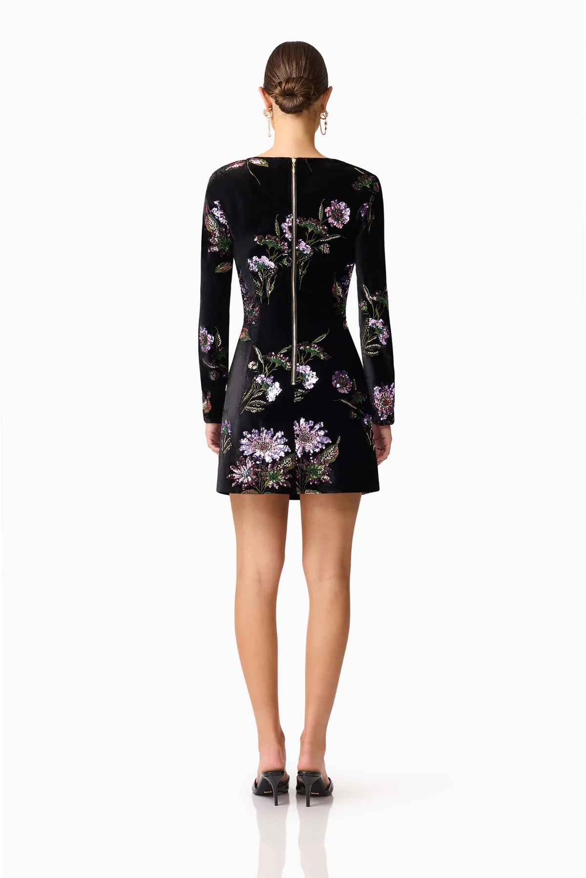 Elliatt Clio Long Sleeve Mini in Black TrenLend Elliatt Clio Long Sleeve Mini in Black TrenLend