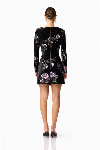 Elliatt Clio Long Sleeve Mini in Black