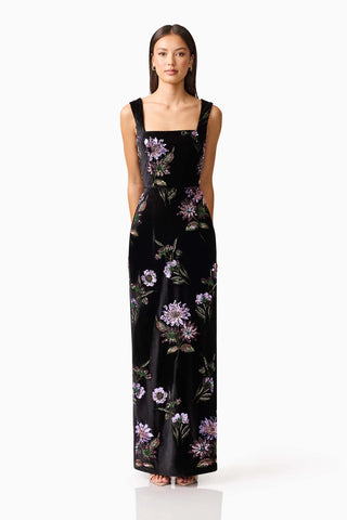 Elliatt Clio Sequin Gown in Black