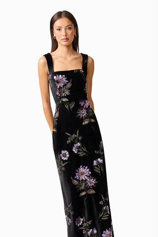 Elliatt Clio Sequin Gown in Black