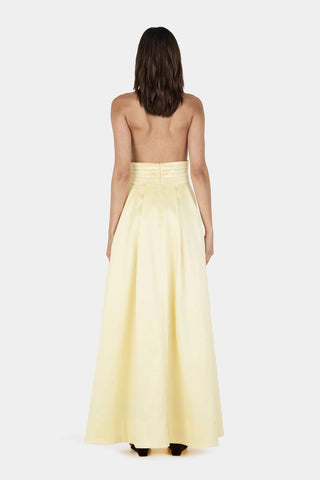Hansen & Gretel Evalina Taffeta Gown in Butter