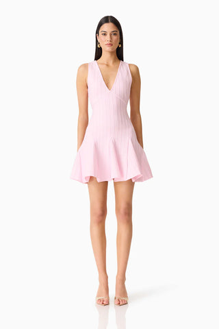 Elliatt Marla V-Neck Mini Dress in Pink