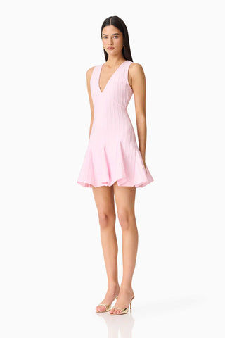 Elliatt Marla V-Neck Mini Dress in Pink