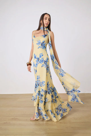 Rococo Sand Flur Cowl Maxi Dress – TrenLend