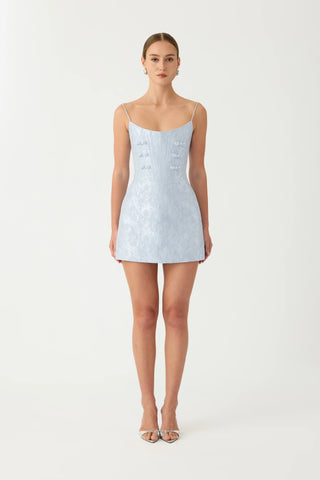 Sau Lee Andi Brocade Mini Dress