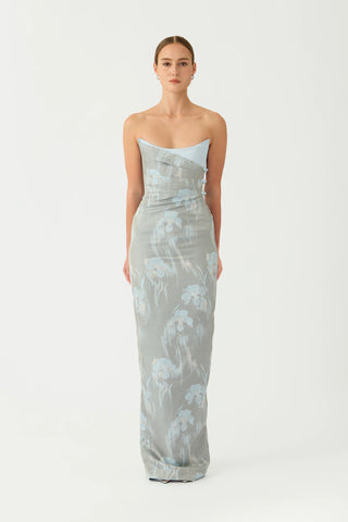 Sau Lee Savie Jacquard Gown