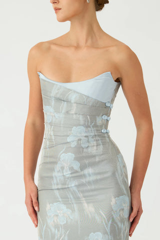 Sau Lee Savie Jacquard Gown